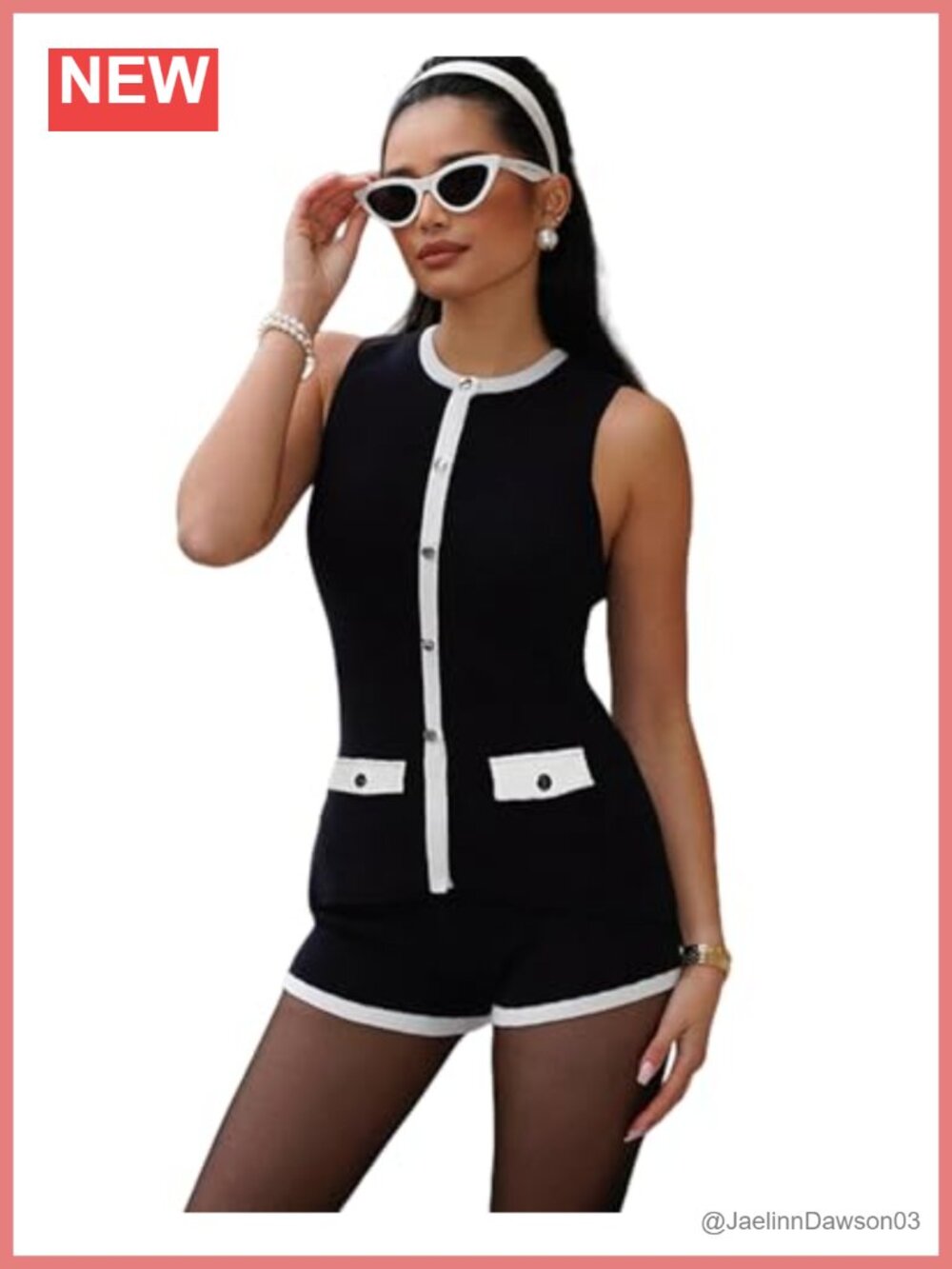 Ribbed 2 Piece Short Set Sleeveless Button Down Cardigan Top High Waisted Shorts